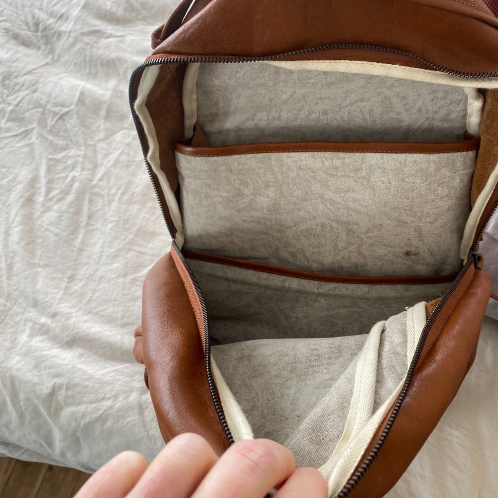 Will Leather Goods Brown Backpack - image 7